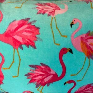 CYNTHIA ROWLEY FLAMINGO PLUSH TURQUOISE BEACH TOWELS SET OF 4 NEW WITH TAGS